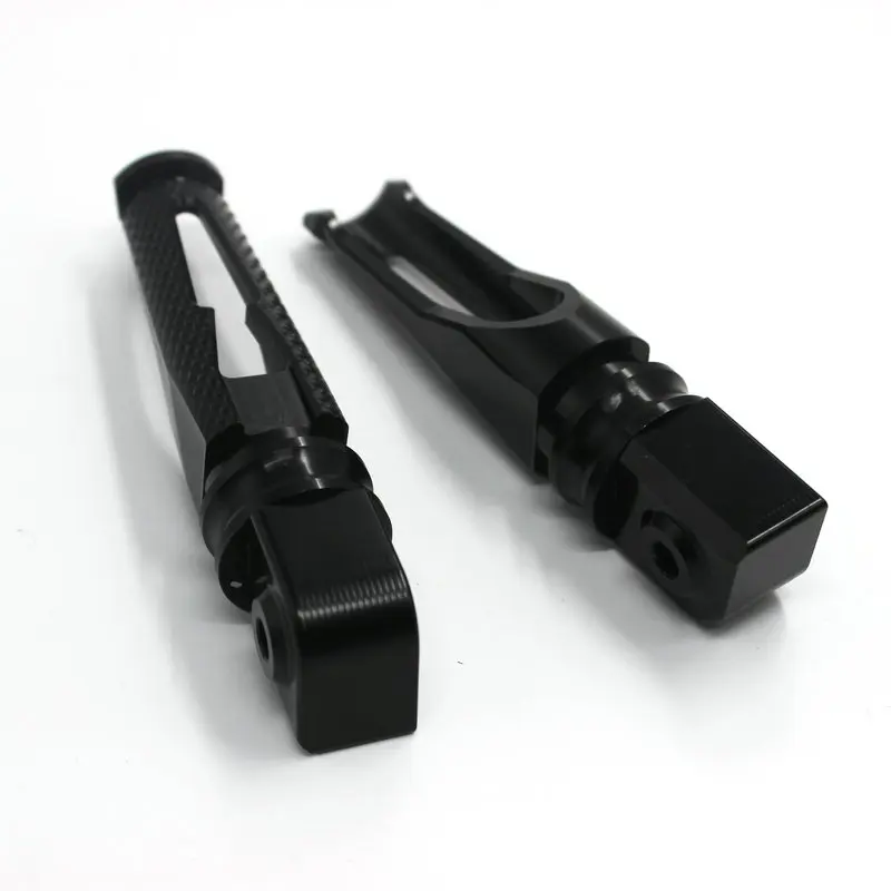 Moto Запчасти сзади подножки педали для Yamaha MT-03 MT-25 MT-07 MT-09 XSR700 XSR900 T-MAX 530 500 - Цвет: Черный