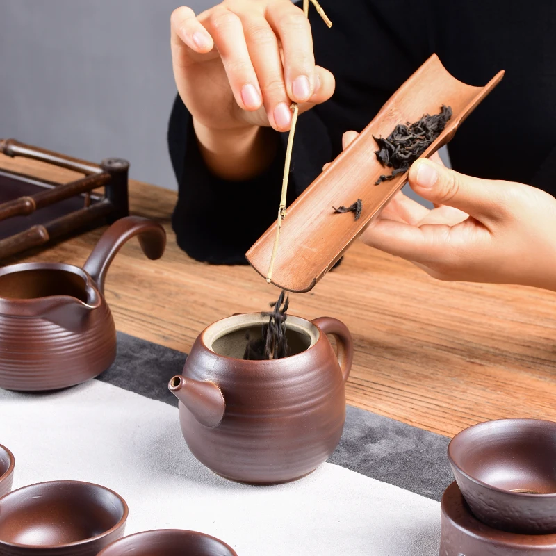 Фарфоровый китайский чайник винтажный простой Samovar Kung Fu кухонные аксессуары