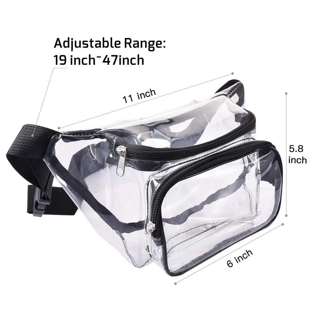 Прозрачная поясная сумка кошелек карманы ПВХ прозрачные водонепроницаемые