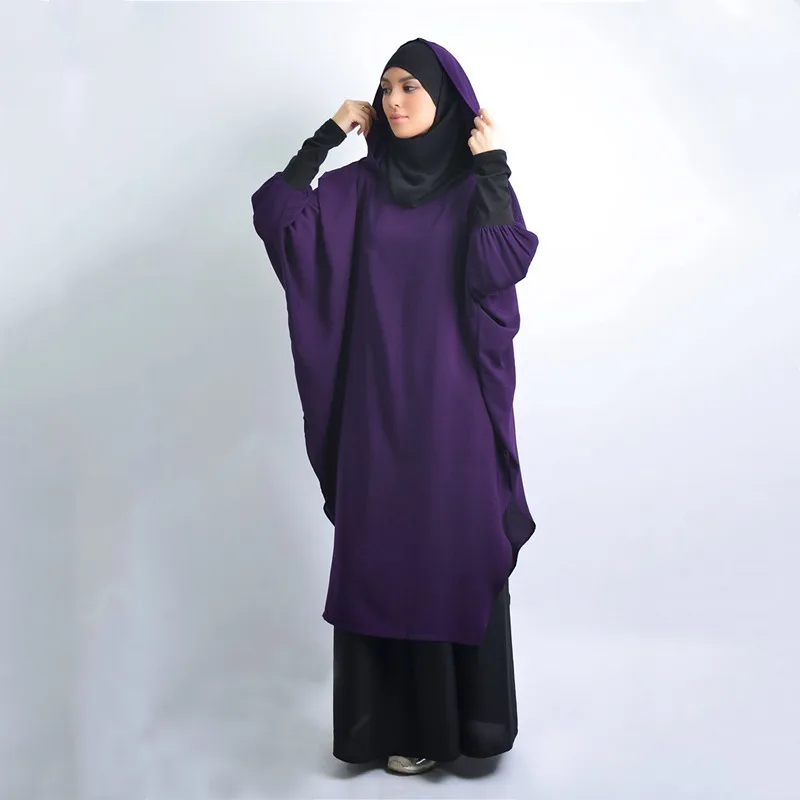 Ramadan One Piece Prayer Abaya Dress Jilbab Hijab Dresses Kaftan Hooded Robe Headcover Long Khimar Modest Islam Dubai Clothes |