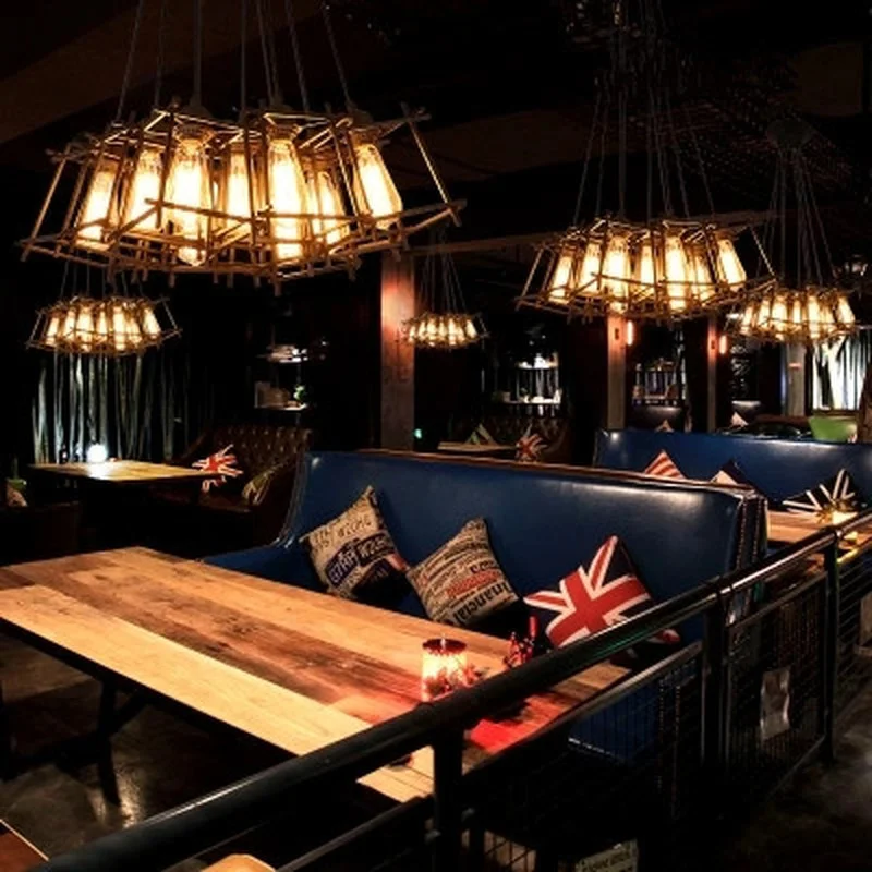 Винтажные подвесные светильники в стиле индастриал Лофт скандинавские из