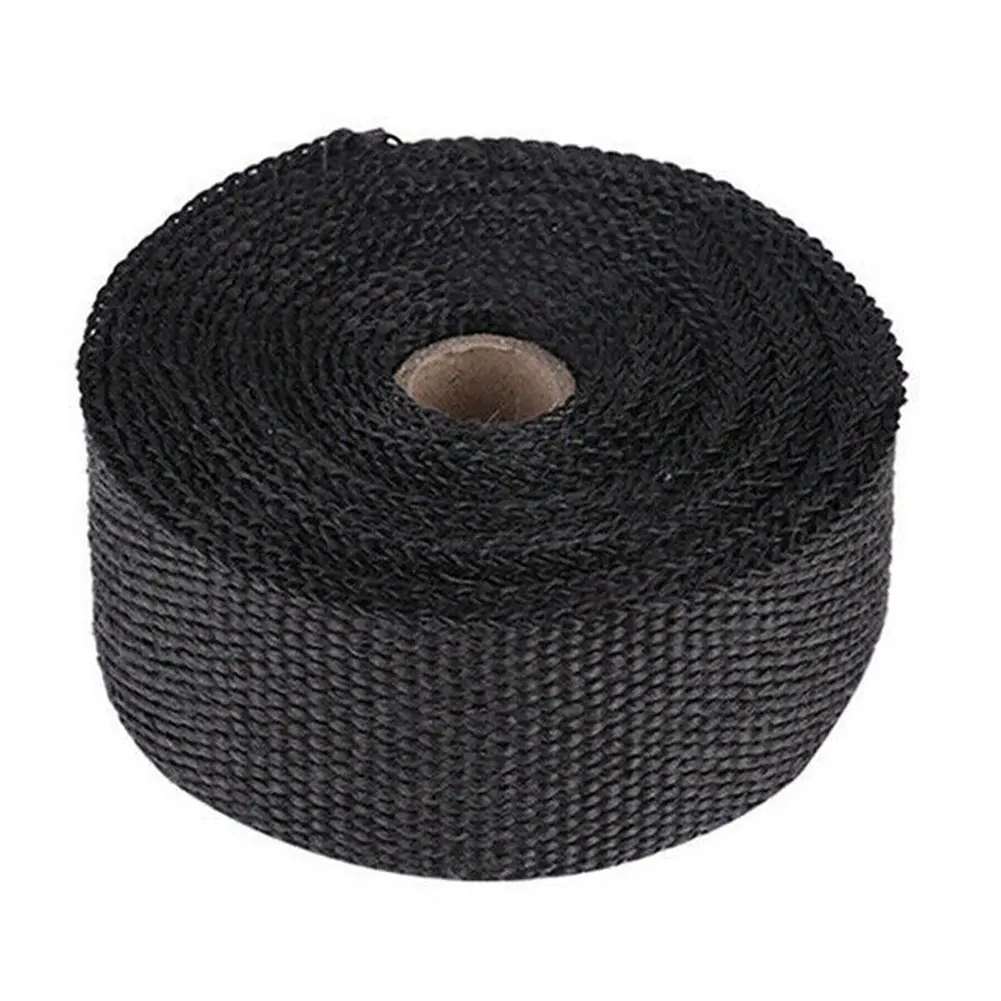 

15 м анти-ожоги выхлопная Тепловая обертка черные перчатки кабельные стяжки мотоцикл автомобиль изоляционная лента стекловолокно улучшени...
