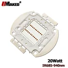 20 Вт инфракрасные светодиодные чипы ИК-люминесцентные светодиоды для камеры, световые мониторы, светодиодные лампы