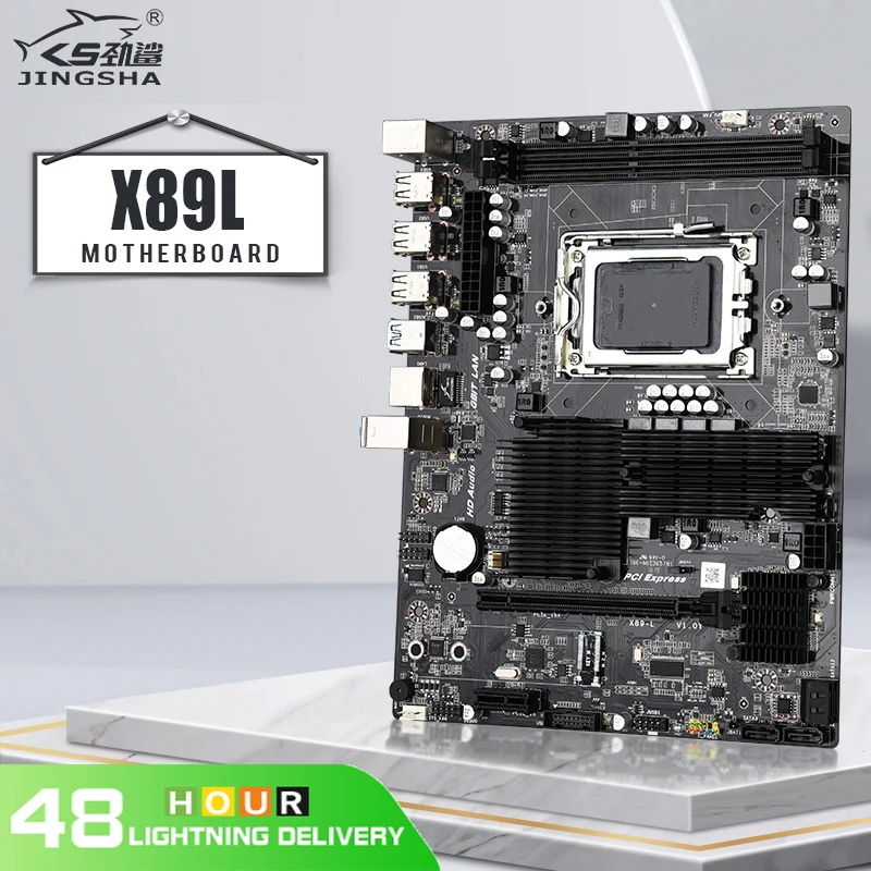Материнская плата JINGSHA X89L G34 разъем USB 3 0 для компьютерной материнской платы 16 ядер