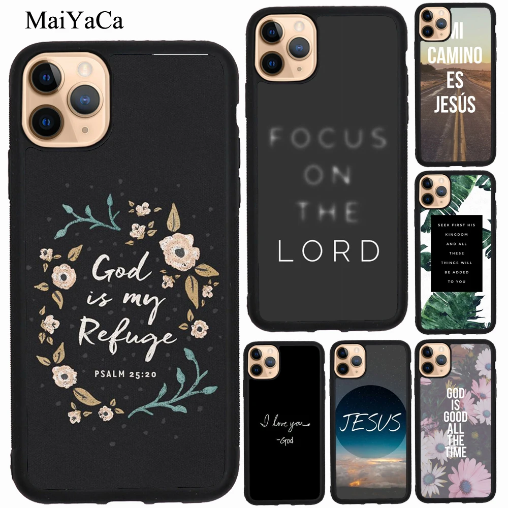Чехол MaiYaCa Bible Jesus Christ Christian для iPhone 7 8 Plus 6S SE 2020 12 mini 11 Pro Max XS X XR|Бамперы| |