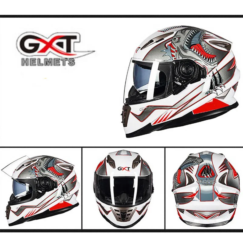 Мотоциклетные шлемы на все лицо рыцарские защитные с двойными линзами