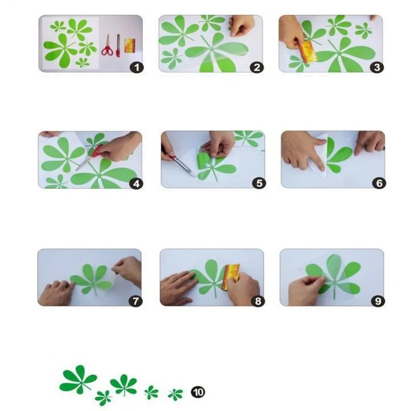 50 шт. наклейки на стену в виде снежинок|Наклейки стену| |