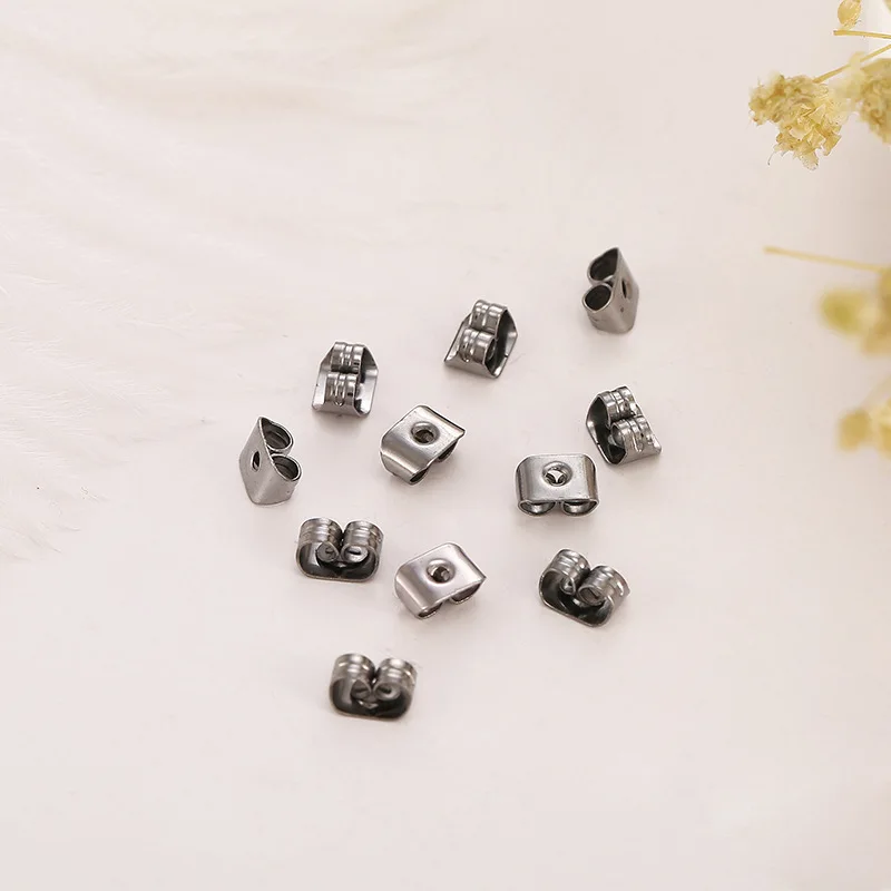 200 шт./лот металлические застежки для сережек-гвоздиков застежки-бабочки сережек