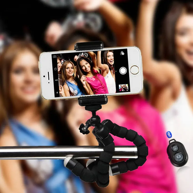 Flexible Mini Tripod Phone With E type Clip 1/4 screw hole Camera mini tripod For Smartphone & | Электроника