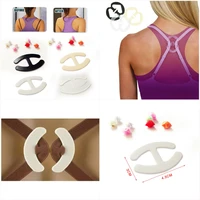 3pcslot h shaped clips hide converter womens push up cleavage control invisible bra strap belt clip buckle non slip buckle