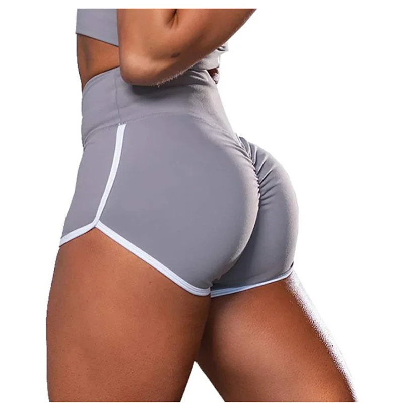 Short de sport haute élasticité pour femmes, Leggings Sexy, taille haute, pantalon court, Fitness, Jogging, noir, vêtements d'été