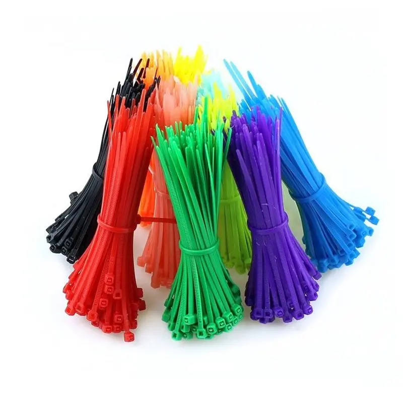 Самоблокирующиеся Нейлоновые кабельные стяжки 100 шт. многофункциональные 8