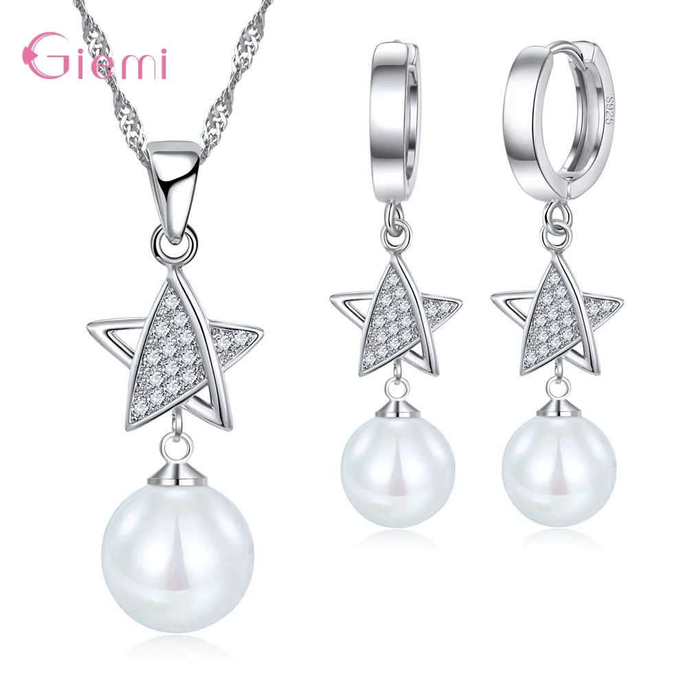 Оптовая продажа подлинные ювелирные наборы из серебра 925 пробы блестящая