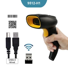 Wireless Barcode Scanner Bluetooth Code Reader 1D/2D QR Bar Code Scanner Support Mobile Phone iPad Handheld Reader POS Inventory