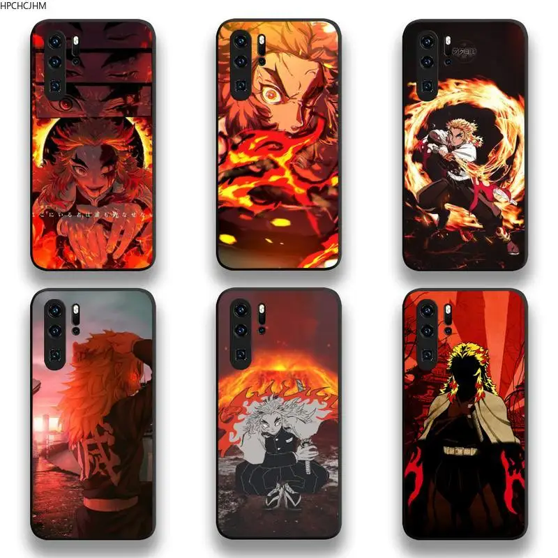 

Rengoku Kyoujurou Demon Slayer Phone Cases For Huawei P20 P30 P40 lite E Pro Mate 40 30 20 Pro P Smart 2020