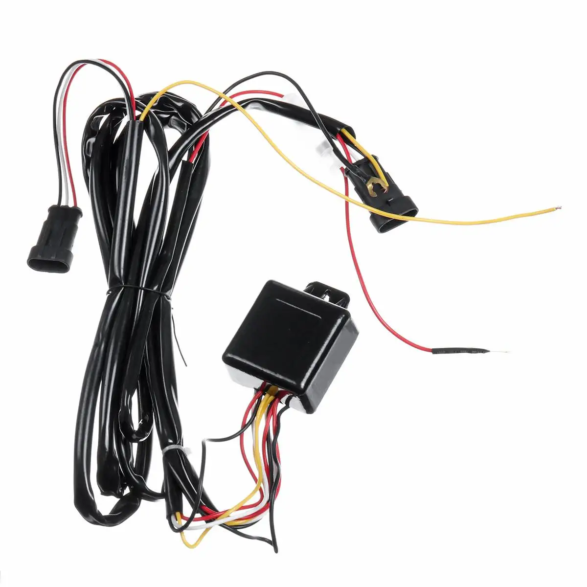 

2Pcs LED DRL Daytime Running Light Turn Yellow Signal Fog Lamp With Wire Harness For VW Passat B6 2007 2008 2009 2010 2011