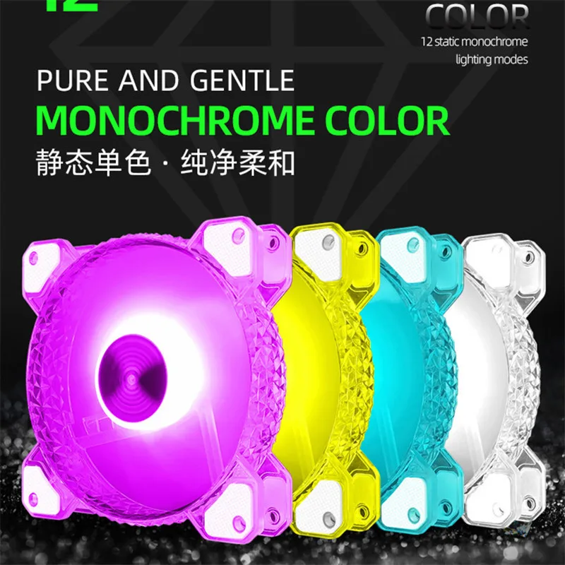 COOLMOON 120 мм чехол Вентилятор Cooler 5V 3PIN A RGB вентилятор и синхронизации компьютера