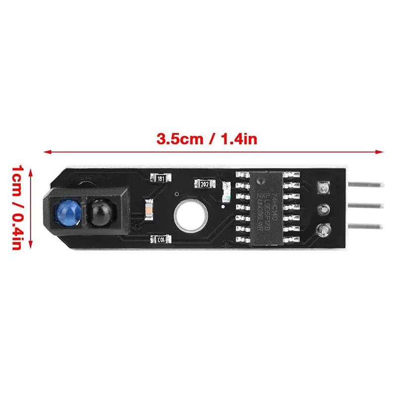 

Infrared Tracking Sensor Module 1-Channel Infrared Reflection Tracking Sensor Module Obstacle Avoidance Smart Car 5 Pcs