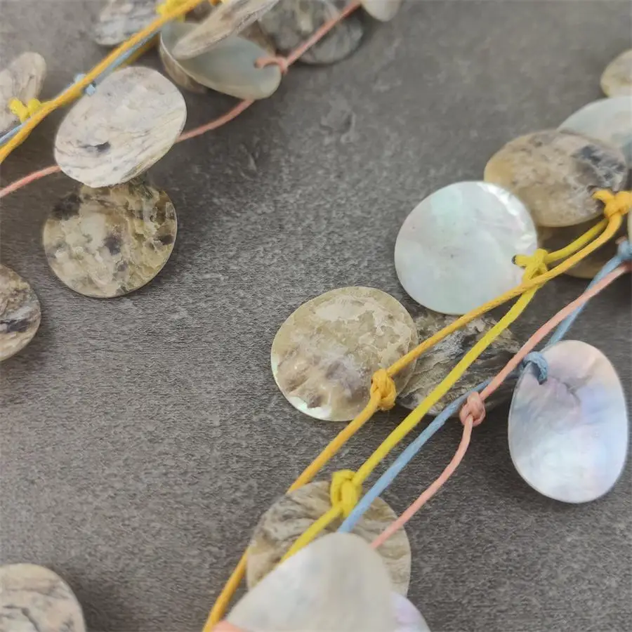 

Boho natural shell necklace women puka shell long necklace for women beach jewelry gift Dropshipping
