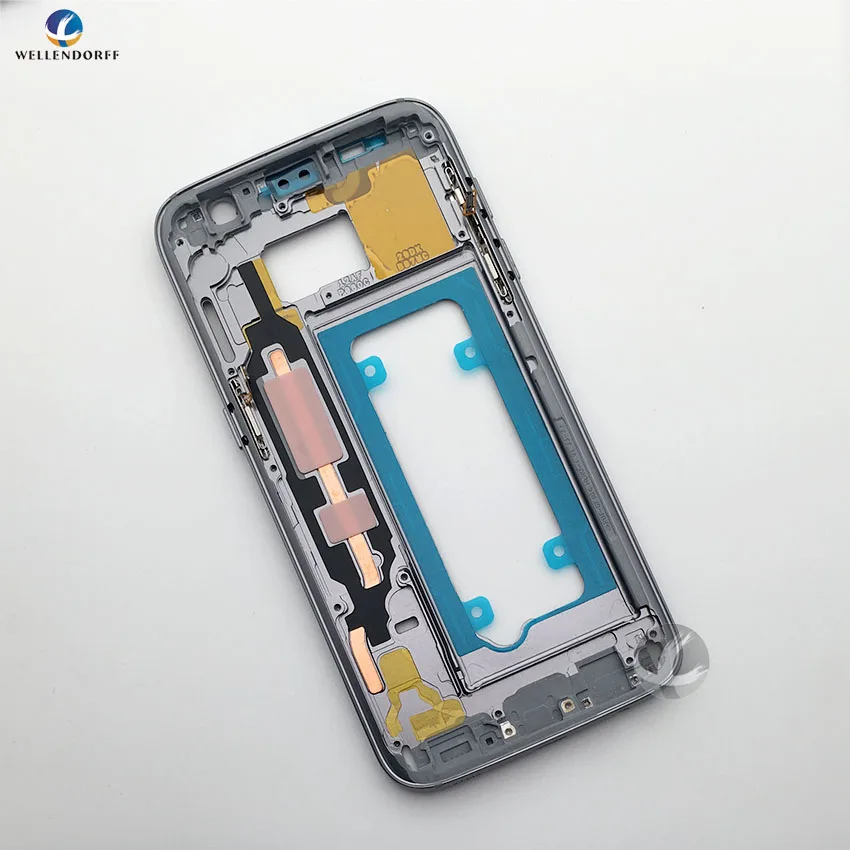 Оригинальная новая средняя рамка для Samsung Galaxy S7 G930 G930F Корпус Корпуса с боковыми