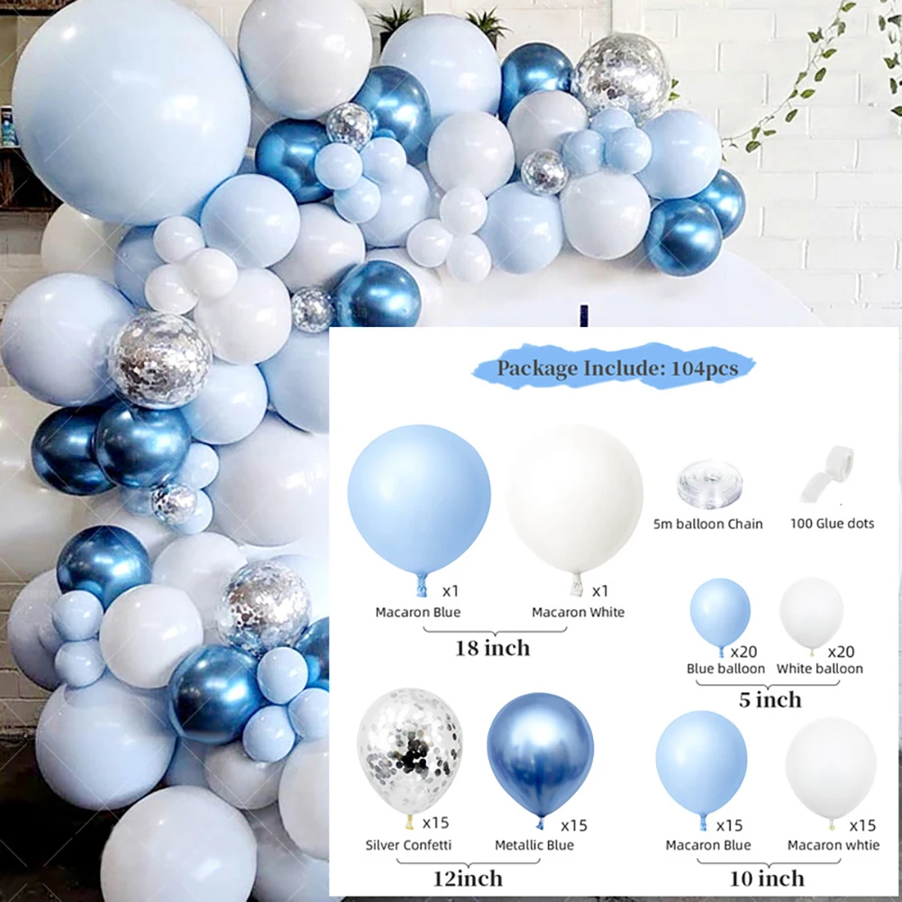 

Valentine's Day Balloons Confetti Balloons Decoration for Valentine's Day, Wedding, Baby Shower Round Balloons