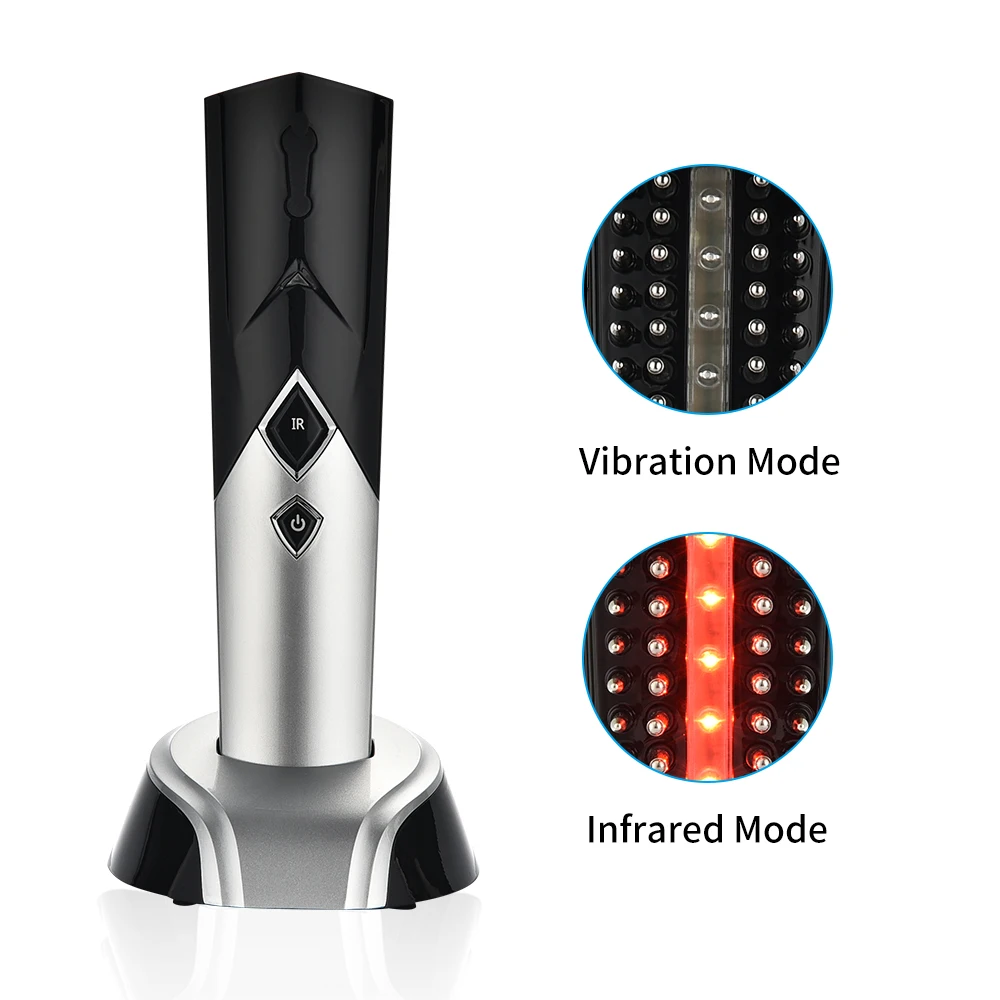 

1Pc Hair Care Healthy Anti-Hair Loss Hair Growth Scalp Massage Electric Laser Anti Static Infrared Comb Supply Comb
