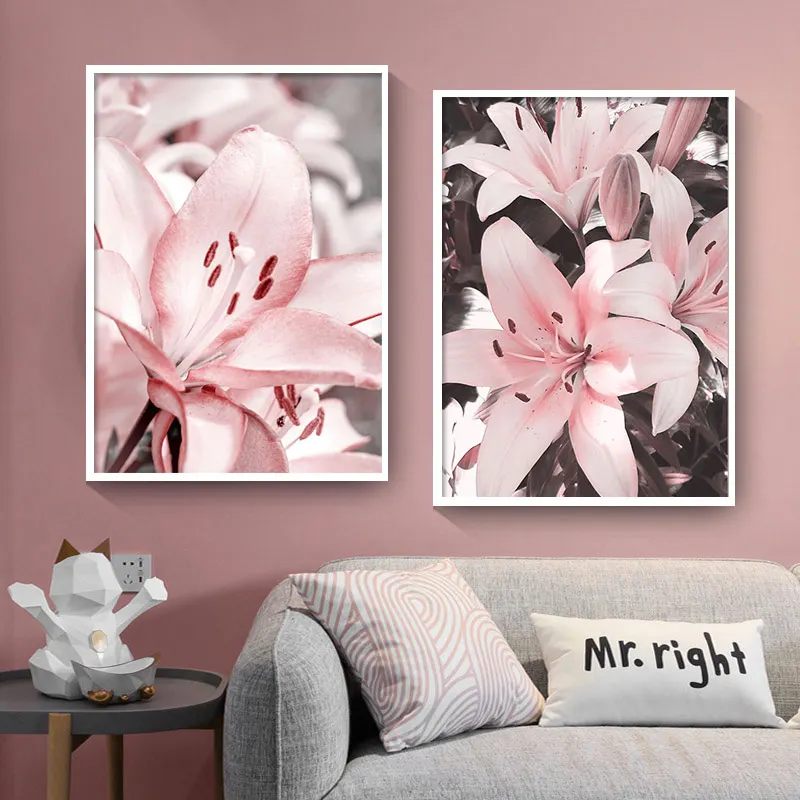 Настенная картина Розовая Лилия
