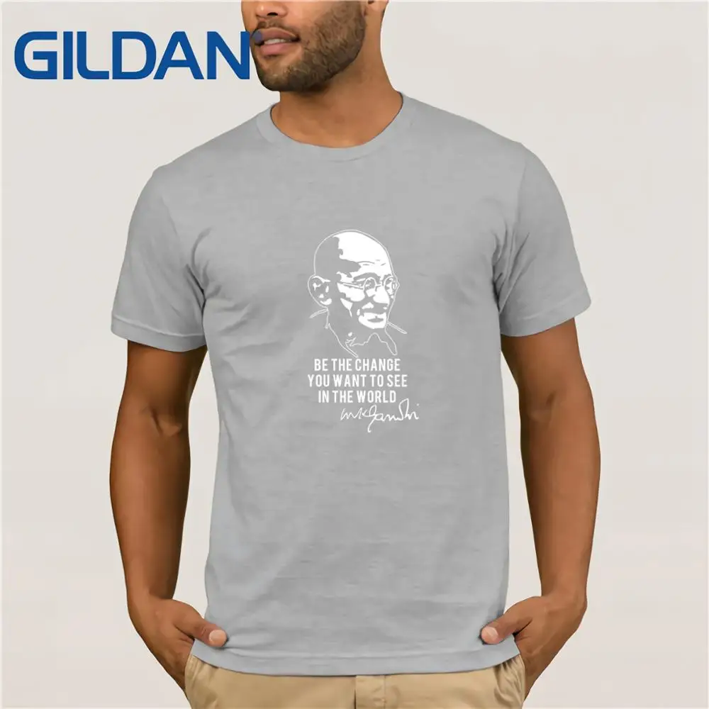 Футболка Mahatma Gandhi философия Индия мир Om политическая история винтажный вырез