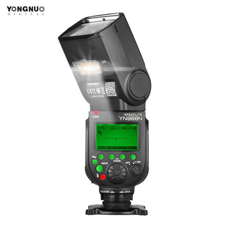 Беспроводная вспышка YONGNUO YN968N Speedlite TTL 1/8000 со светодиодсветильник кой для Canon Nikon