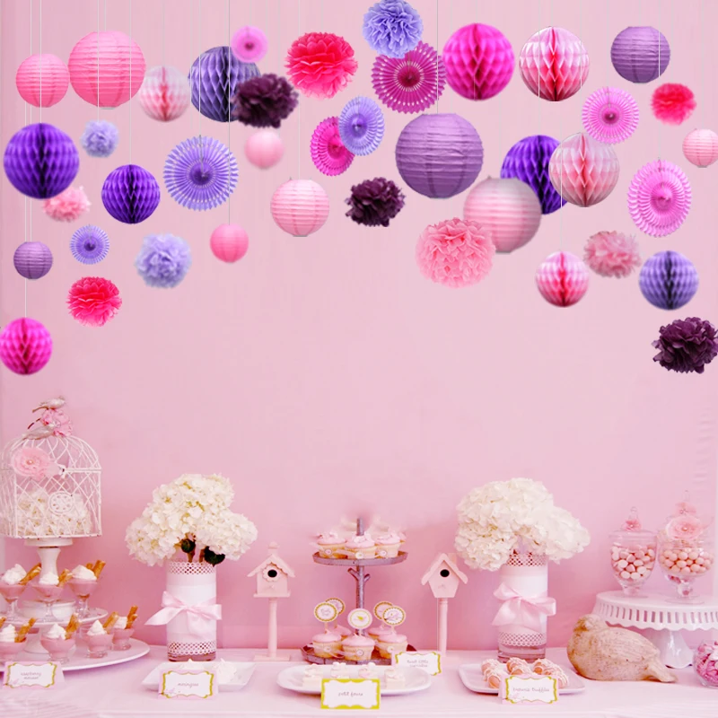 Свадебные Декоративные Круглые Китайские бумажные фонари 10 15 20 25 40 см|Украшения