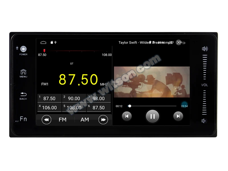 Автомобильный мультимедийный GPS-радиоприемник 7 дюймов Android 10 для Toyota Corolla 2000-2006 и