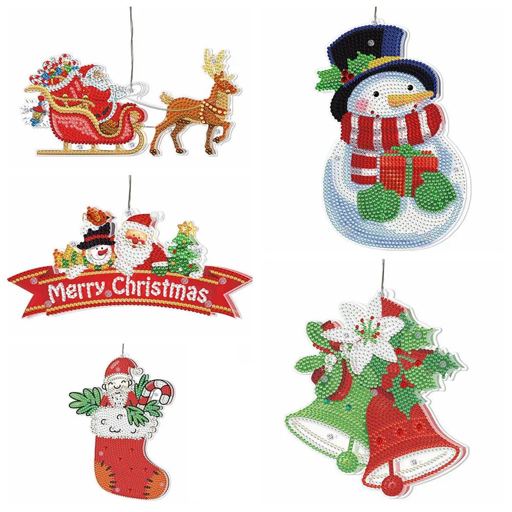 

DIY Diamond Painting LED Night Light Home Christmas Desktop Decoration Ornaments Xmas Snowman Crafts Festival Party Night Lamp