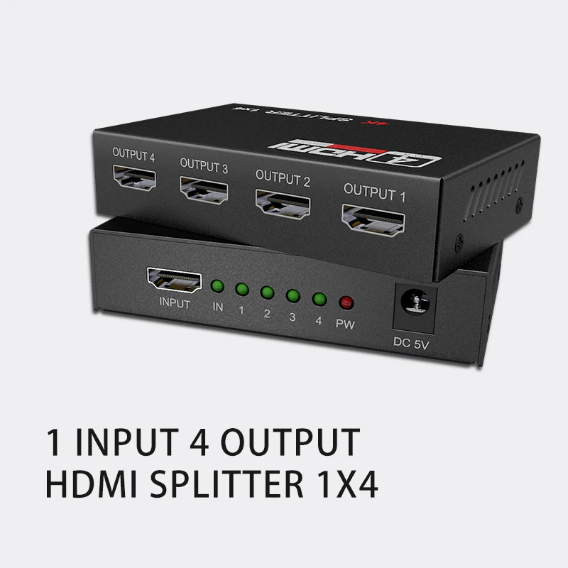 Разветвитель HDMI HDCP 4K 1x2 1 в 2 out усилитель сигнала мощности 1080P 3D 1x4 звуковой