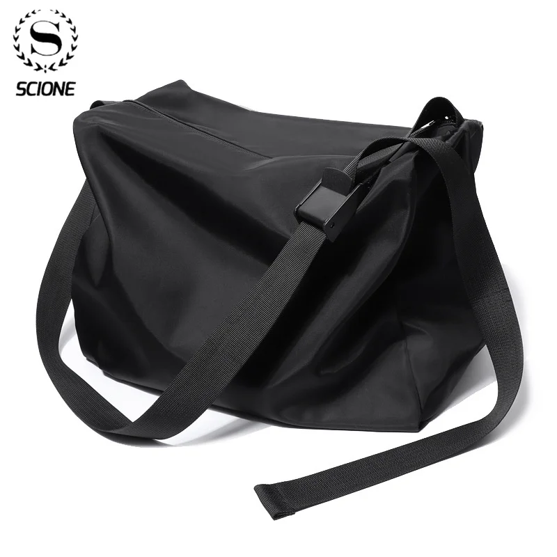 

Scione Men Weekend Travel Bag Outdoor Sport Bags for Teenager Waterproof Male Foldable Duffle Bag Fashion Shoulder Luggage Bag