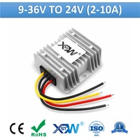 xwst 9 36v 12v 24v to 24v 2a 3a 5a 8a 10a dc to dc step up down power converter aluminum shell 24volts voltage regulator