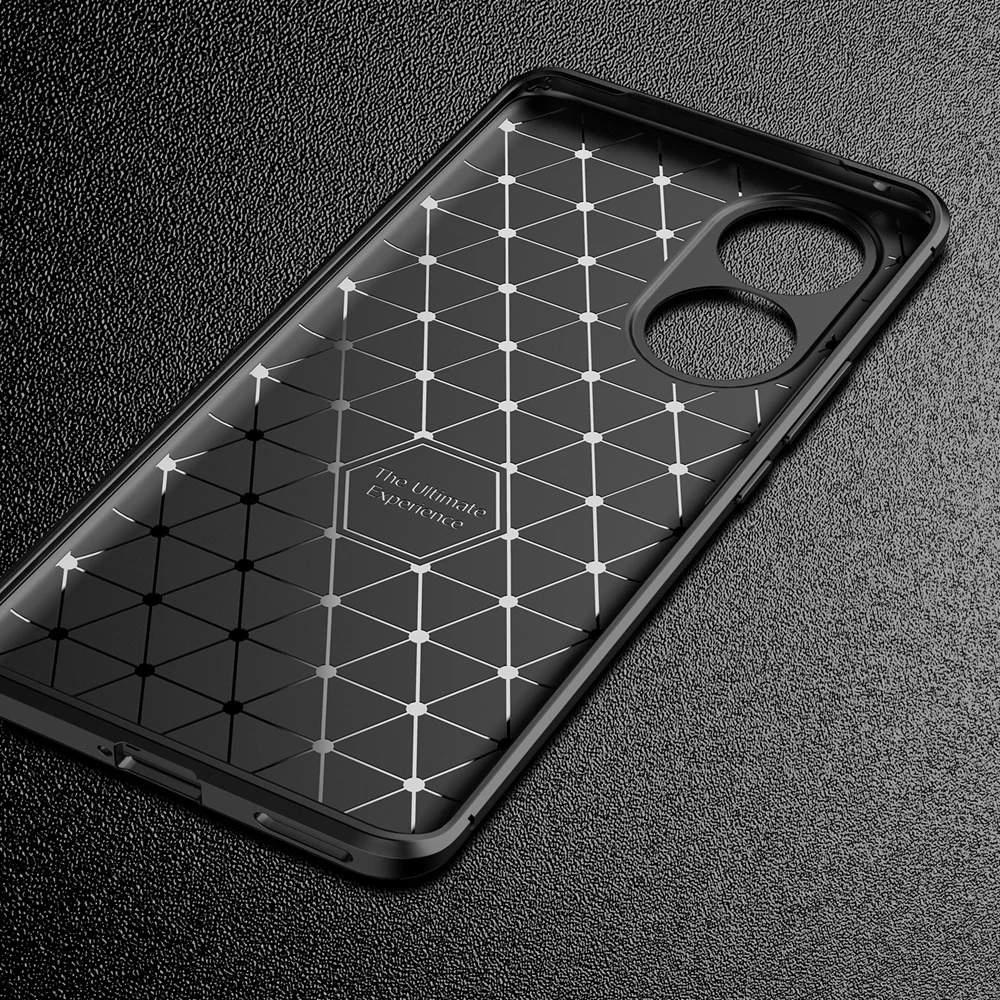 keysion shockproof case for honor 50 lite 50 pro view 40 carbon fiber texture silicone phone back cover for huawei nova 8i 9 pro free global shipping