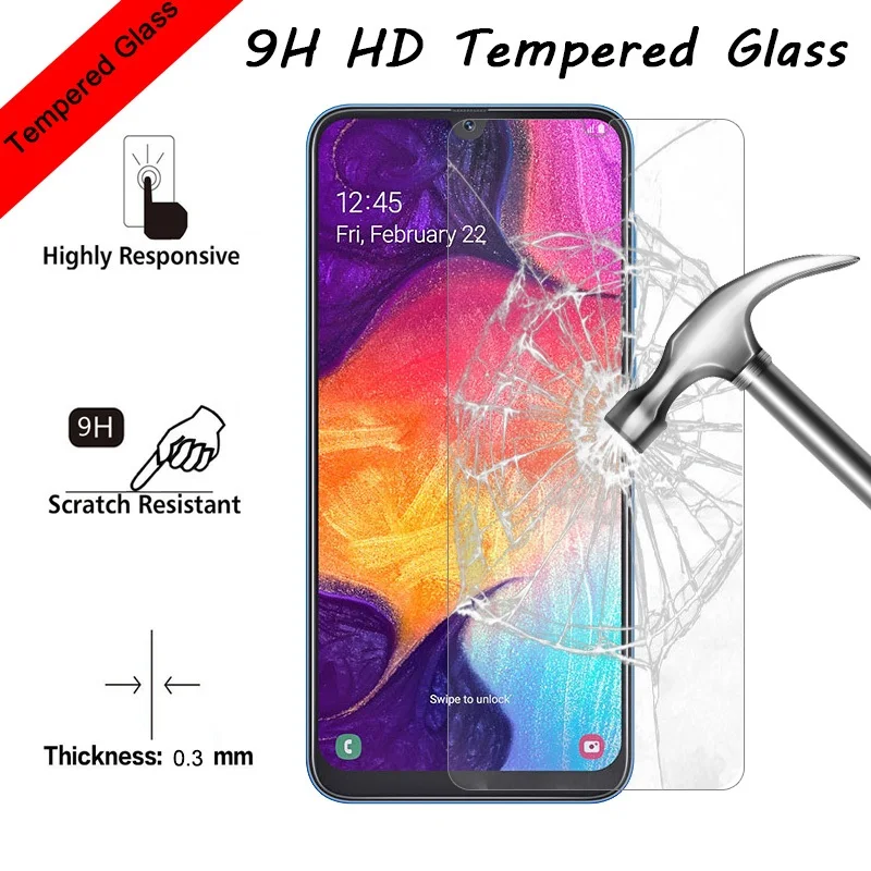 Закаленное стекло 9H для Samsung Galaxy X Защитная пленка экрана 4 S6 S7 S8 активная защита
