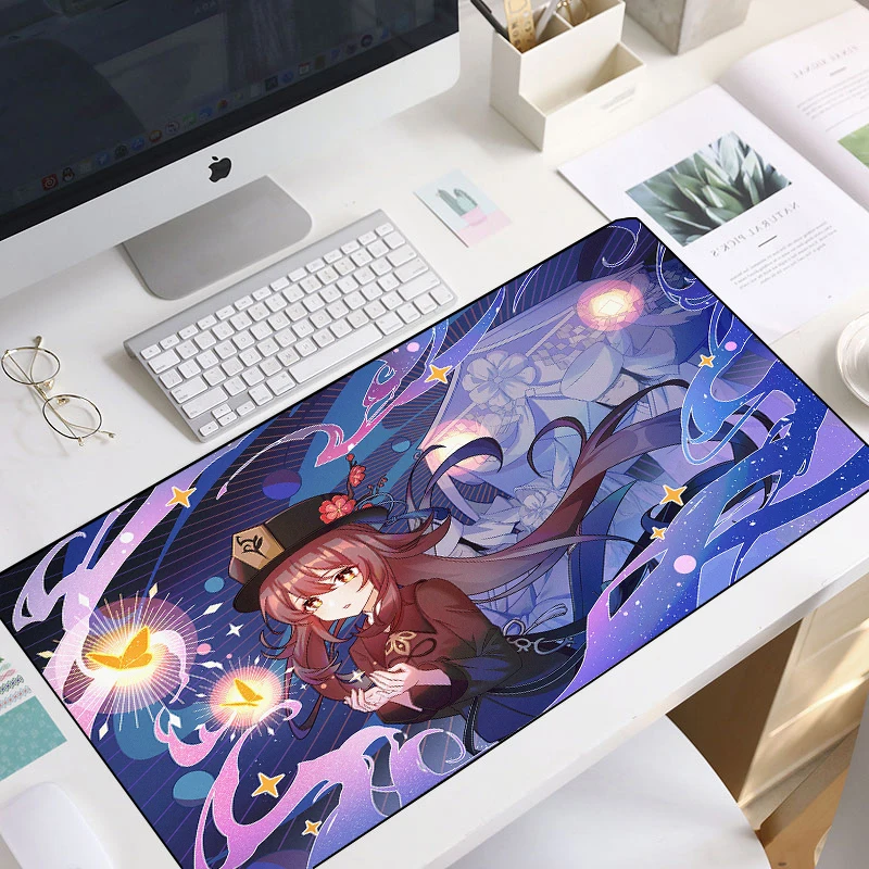 

Hu Tao Genshin Impact Mouse Pad Gaming Accessories Table PC Computer Large XXL Mousepad Gabinete Gamer Keyboard CS GO Desk Mat