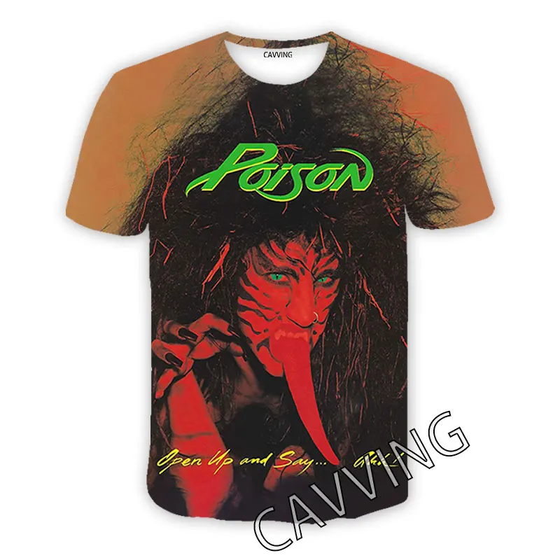 Повседневные футболки CAVVING с 3D принтом яда в стиле хип-хоп Стильные топы