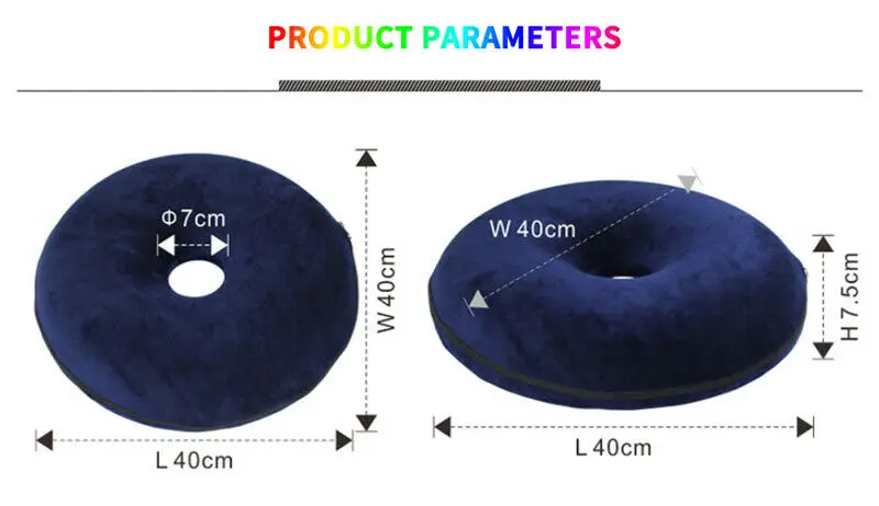 40*40 см копчик обезболивающее кольцо Подушка для сиденья пена памяти Удобная