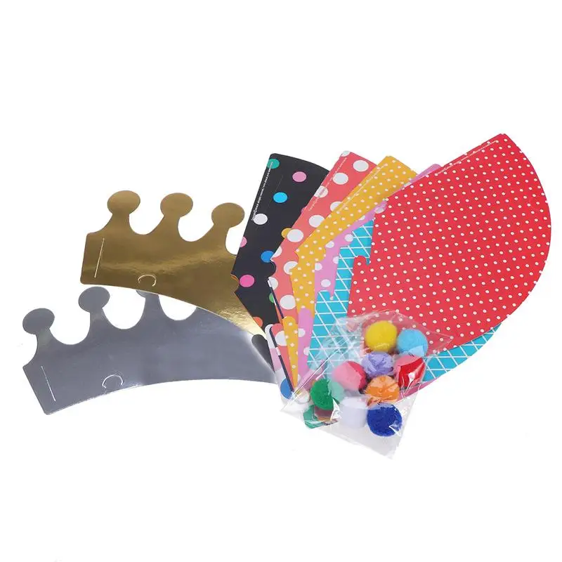 С днем рождения баннер шляпы набор коронок реквизит для украшения вечеринки