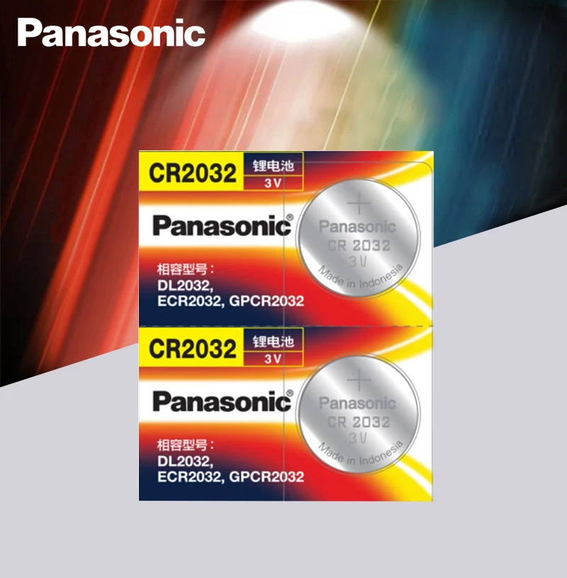 Литиевая батарейка Panasonic cr2032 оригинальный кнопочный элемент питания 15 шт./лот cr