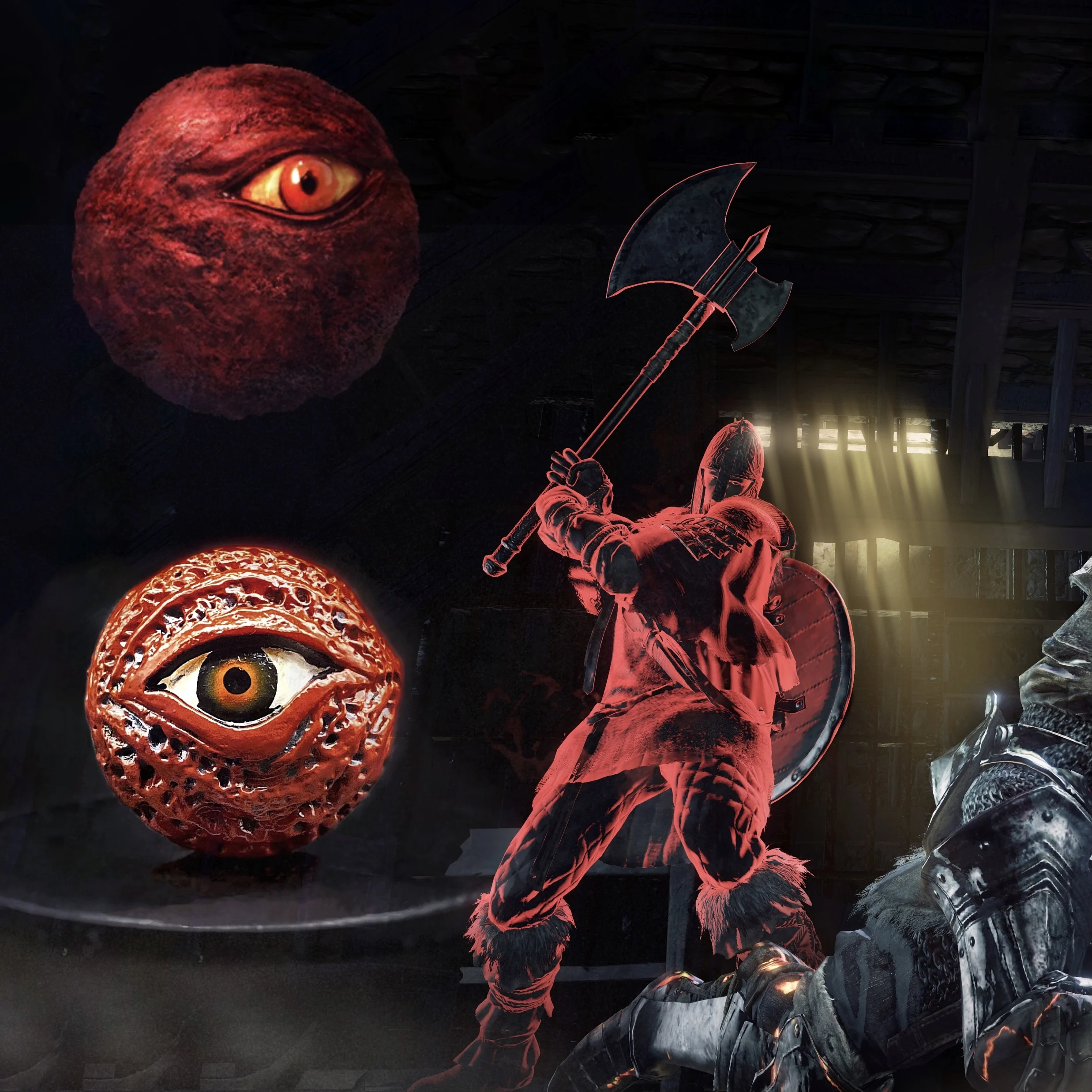 

Dark Soul Berserk яйцо короля красные синие глаза