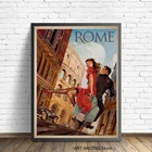 Римский, итальянский, винтажный, колоссеум, дорожный рекламный, художественный рекламный рисунок, холст, живопись, Настенная картина, постеры для украшения дома Gift