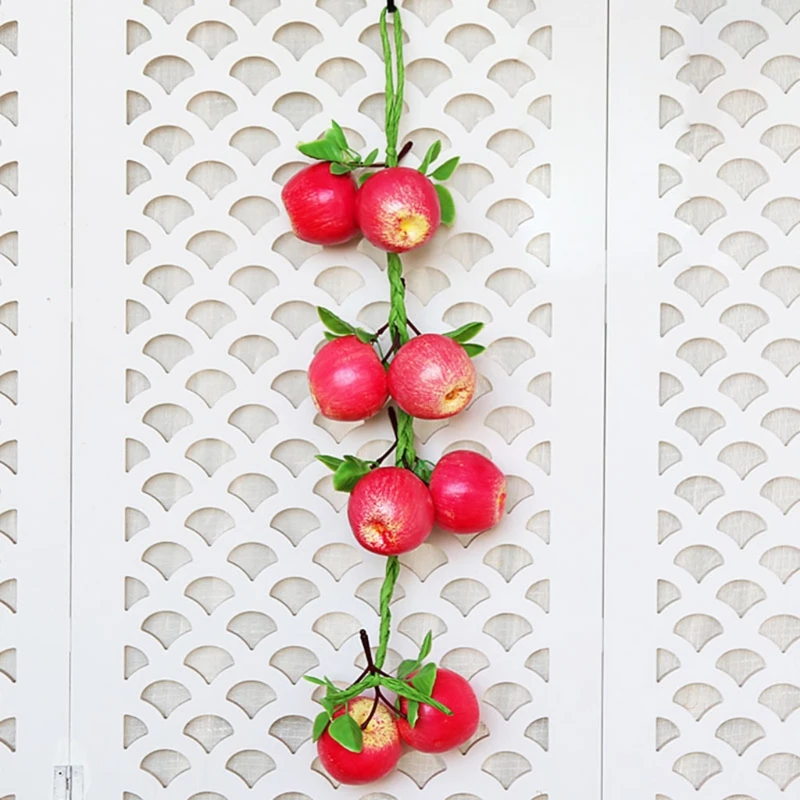 

GXMA Artificial Simulation Fruit String Fake Vegetables Lifelike Decorative for Home