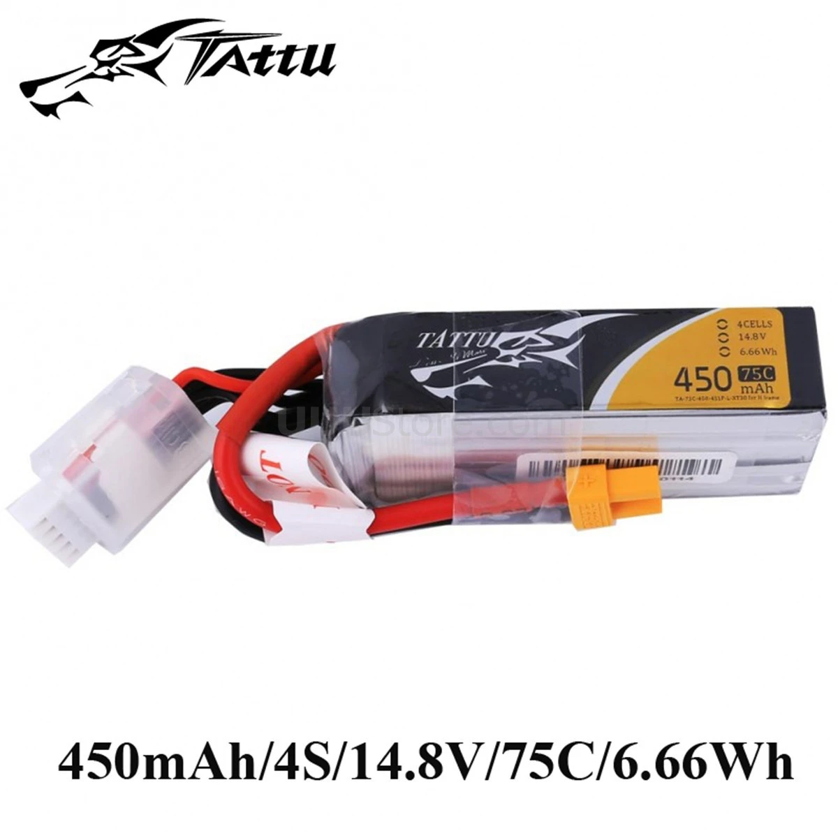 ACE литий-полимерный аккумулятор Tattu 7 4 v 6 450mAh 1s 2s 3s 4s 75C 95C с разъемом XT30 длинные