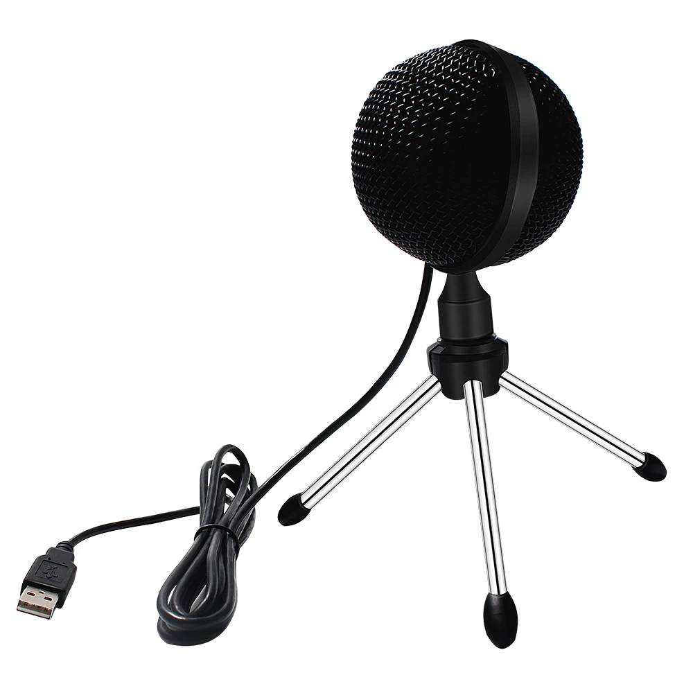Usb микрофон конденсатор с подставкой штатив 360 градусов караоке микрофон для ноутбука Mikrofon набор вещания записи