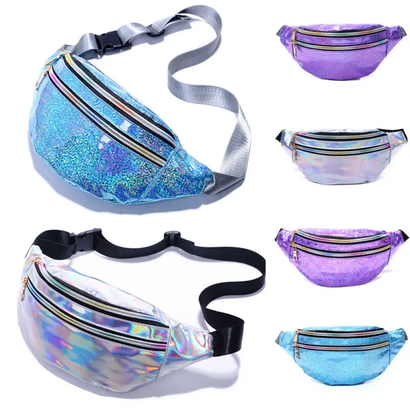 Поясная Сумка для женщин забавный кошелек с голографическим рисунком нагрудная