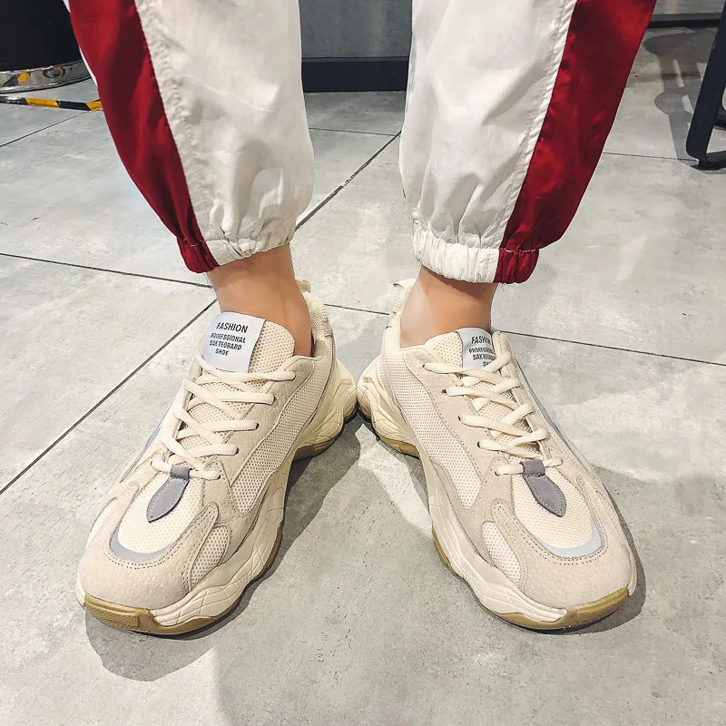 

Men's Shoes Autumn and Summer 2020 New Sports Height Increasing Leisure Daddy Shoes Men's Reflective Shoes