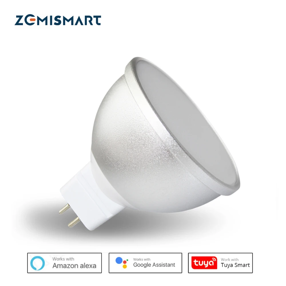Gu5.3 Светодиодная лампа MR16 12 В Wi Fi Alexa Google Home Assistant Tuya умное управление через